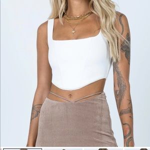 NWT Princess Polly Kaeshia rib bustier too